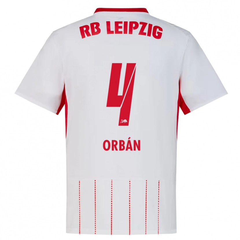 Danxen Homem Camisola Willi Orbán #4 Vermelho Branco Amarelo Principal 2026/27 Camisa