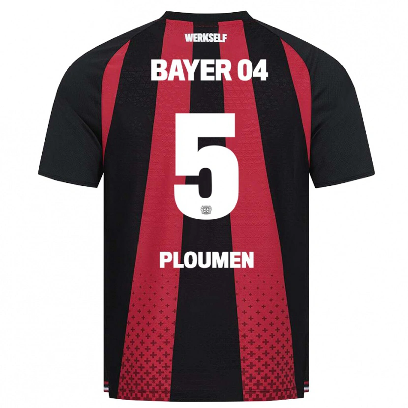 Danxen Homem Camisola Gilles Ploumen #5 Preto Branco Vermelho Principal 2026/27 Camisa