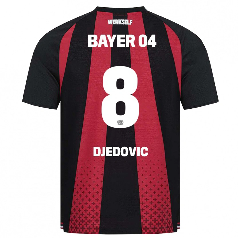 Danxen Homem Camisola Melis Djedovic #8 Preto Branco Vermelho Principal 2026/27 Camisa
