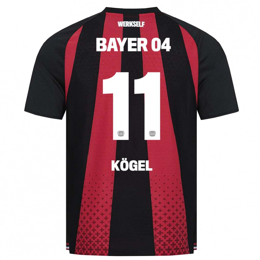 Danxen Homem Camisola Kristin Kögel #11 Preto Branco Vermelho Principal 2026/27 Camisa