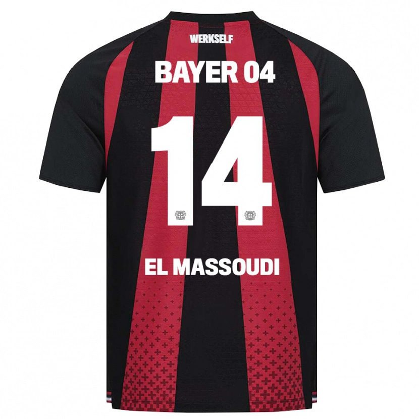 Danxen Homem Camisola Nassim El Massoudi #14 Preto Branco Vermelho Principal 2026/27 Camisa