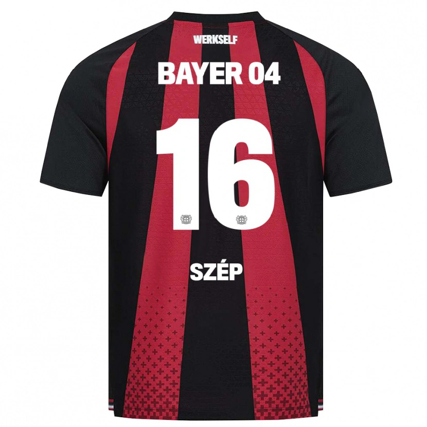 Danxen Homem Camisola Márton Szép #16 Preto Branco Vermelho Principal 2026/27 Camisa
