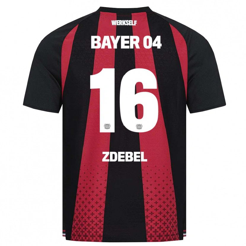 Danxen Homem Camisola Sofie Zdebel #16 Preto Branco Vermelho Principal 2026/27 Camisa