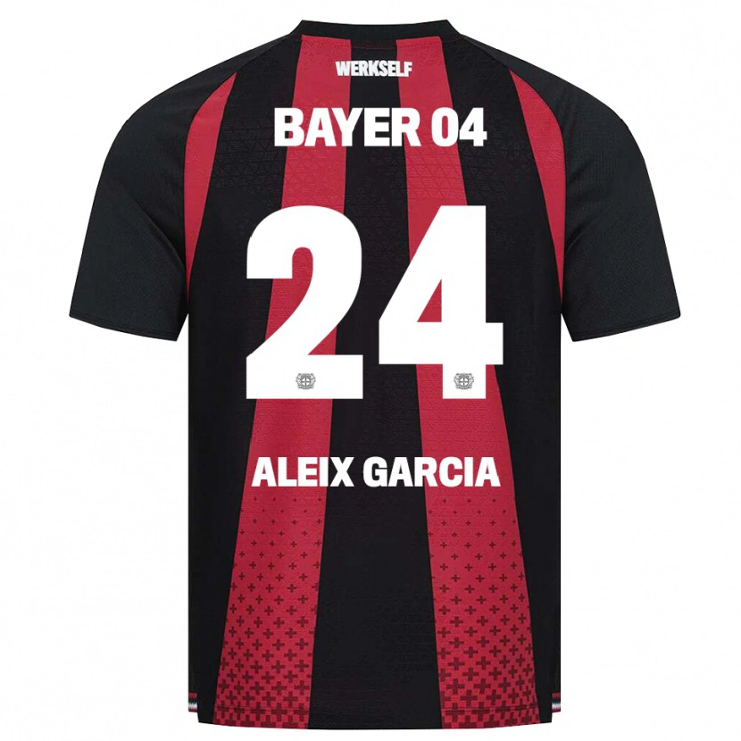 Danxen Homem Camisola Aleix García #24 Preto Branco Vermelho Principal 2026/27 Camisa