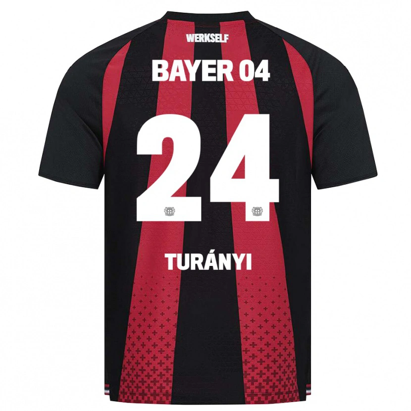 Danxen Homem Camisola Lilla Turányi #24 Preto Branco Vermelho Principal 2026/27 Camisa