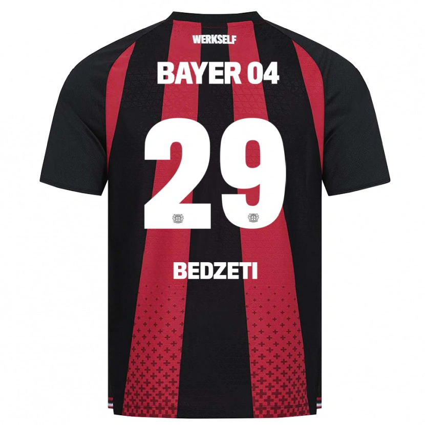 Danxen Homem Camisola Valon Bedzeti #29 Preto Branco Vermelho Principal 2026/27 Camisa