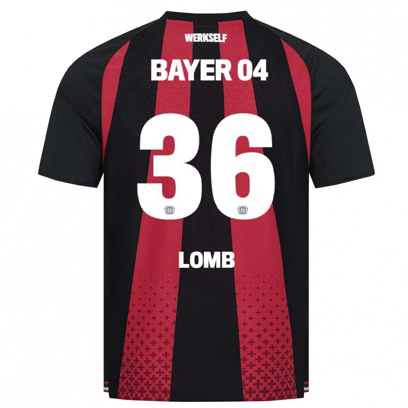 Danxen Homem Camisola Niklas Lomb #36 Preto Branco Vermelho Principal 2026/27 Camisa