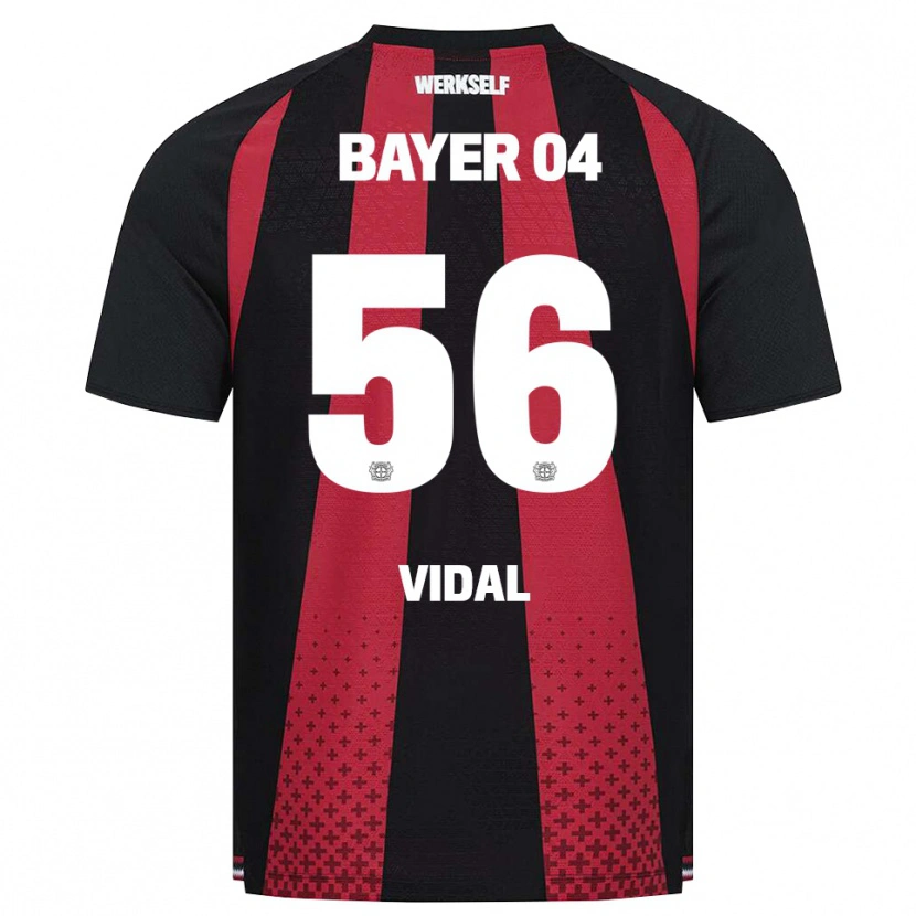 Danxen Homem Camisola Juliette Vidal #56 Preto Branco Vermelho Principal 2026/27 Camisa