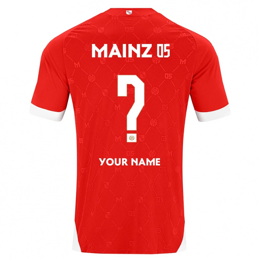 Danxen Homem Camisola Seu Nome #0 Vermelho Branco Principal 2026/27 Camisa