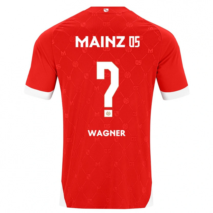 Danxen Homem Camisola Bennet Wagner #0 Vermelho Branco Principal 2026/27 Camisa