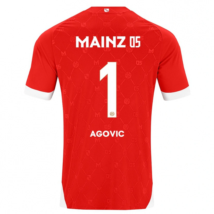 Danxen Homem Camisola Daris Agovic #1 Vermelho Branco Principal 2026/27 Camisa