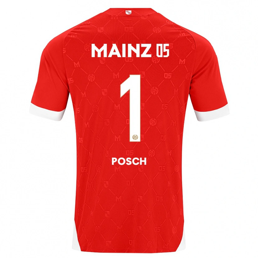 Danxen Homem Camisola Daniel Posch #1 Vermelho Branco Principal 2026/27 Camisa