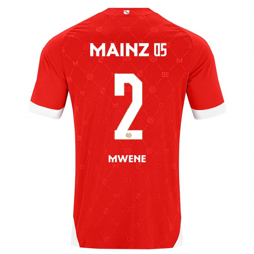 Danxen Homem Camisola Phillipp Mwene #2 Vermelho Branco Principal 2026/27 Camisa