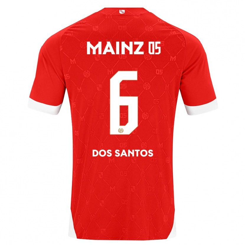 Danxen Homem Camisola Alexandre Tavares Dos Santos #6 Vermelho Branco Principal 2026/27 Camisa