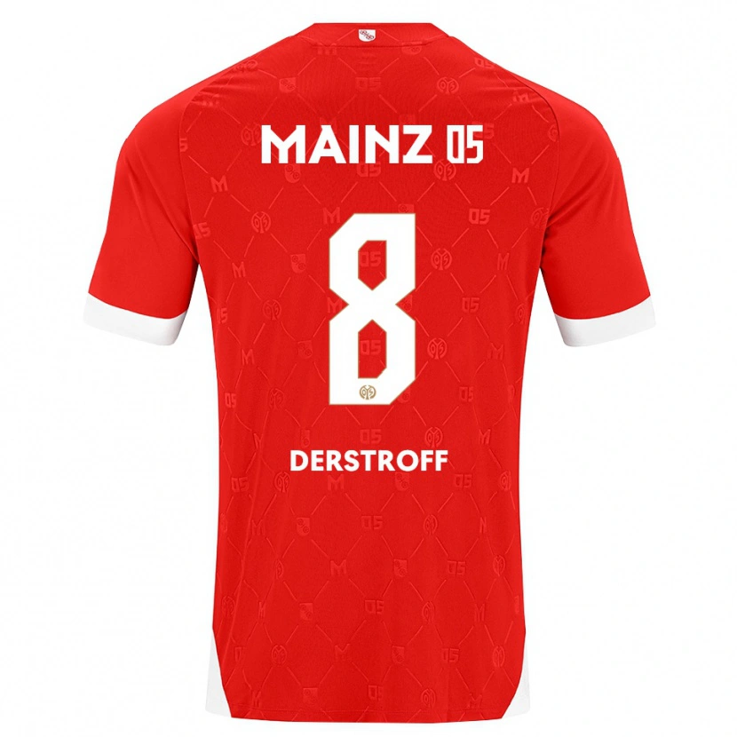 Danxen Homem Camisola Julian Derstroff #8 Vermelho Branco Principal 2026/27 Camisa