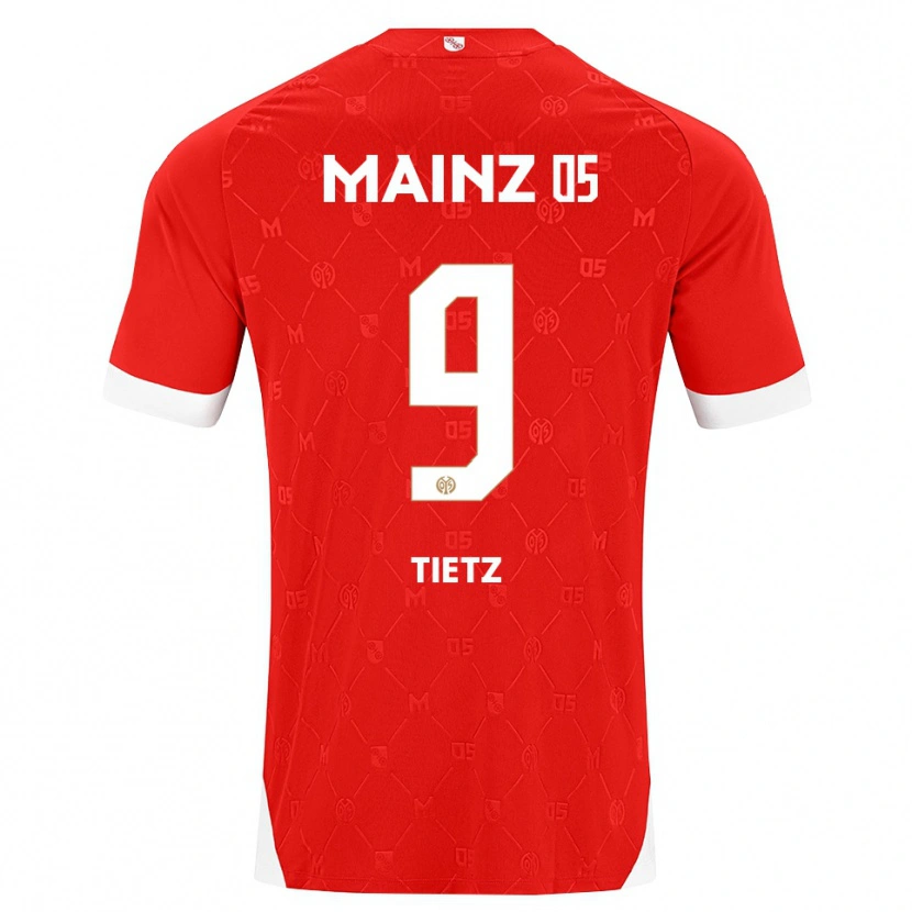 Danxen Homem Camisola Phillip Tietz #9 Vermelho Branco Principal 2026/27 Camisa