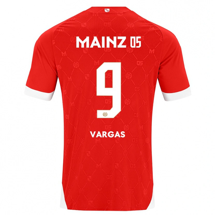 Danxen Homem Camisola Nayrobi Vargas #9 Vermelho Branco Principal 2026/27 Camisa
