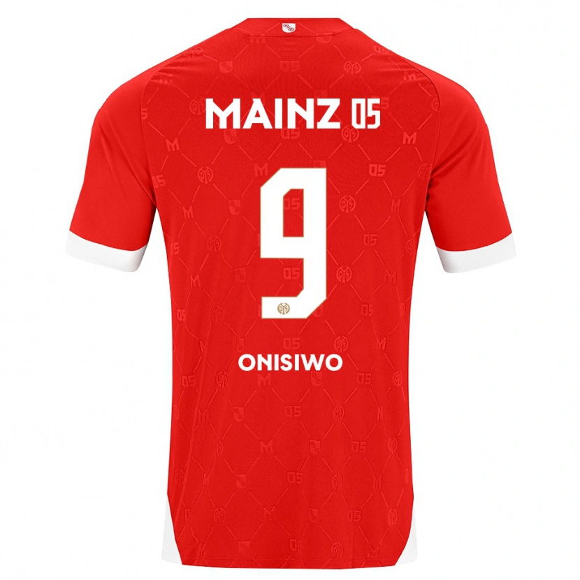 Danxen Homem Camisola Karim Onisiwo #9 Vermelho Branco Principal 2026/27 Camisa