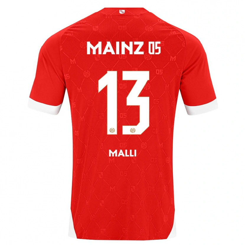 Danxen Homem Camisola Yunus Mallı #13 Vermelho Branco Principal 2026/27 Camisa