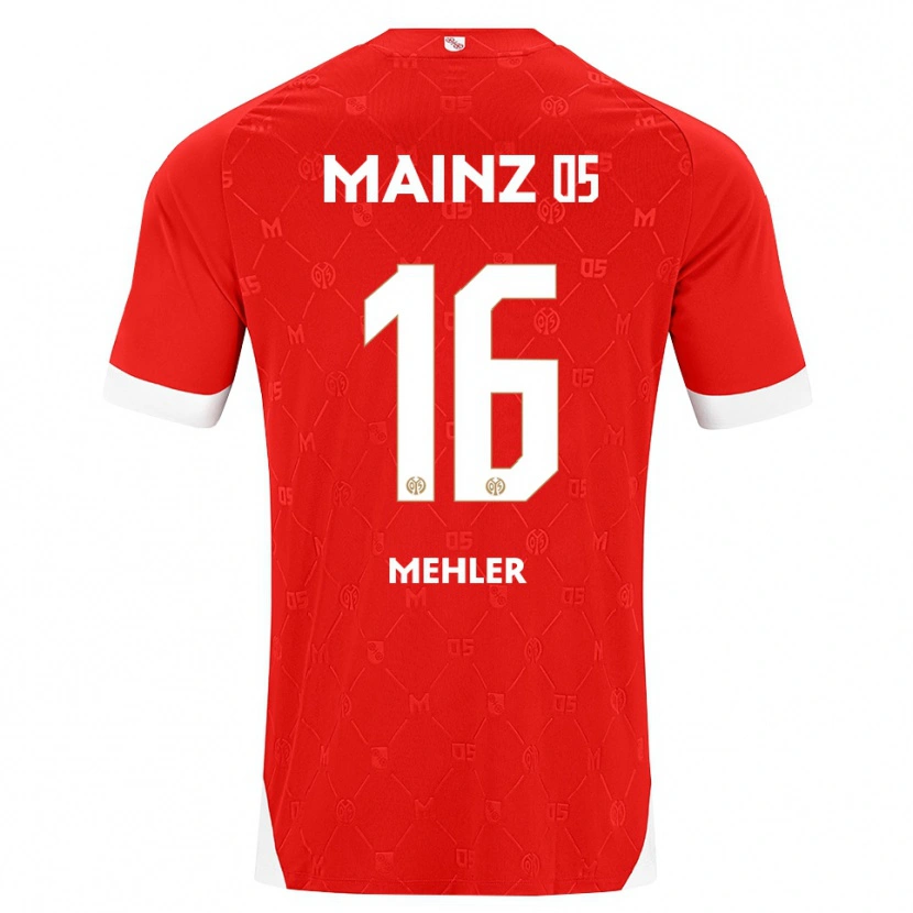 Danxen Homem Camisola Melina Mehler #16 Vermelho Branco Principal 2026/27 Camisa