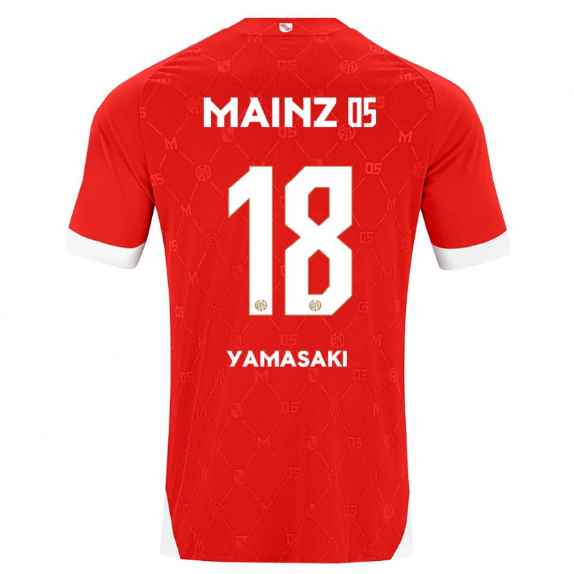 Danxen Homem Camisola Taiyu Yamasaki #18 Vermelho Branco Principal 2026/27 Camisa