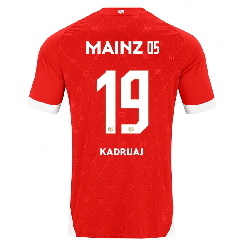 Danxen Homem Camisola Smail Kadrijaj #19 Vermelho Branco Principal 2026/27 Camisa