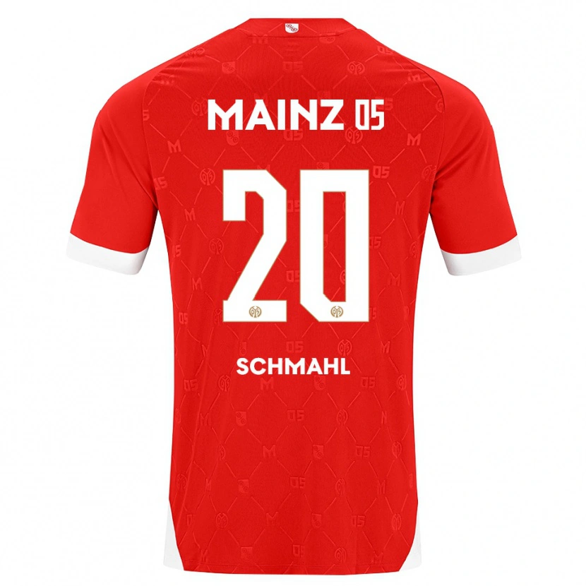 Danxen Homem Camisola Laura Schmahl #20 Vermelho Branco Principal 2026/27 Camisa