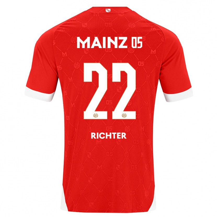 Danxen Homem Camisola Marco Richter #22 Vermelho Branco Principal 2026/27 Camisa