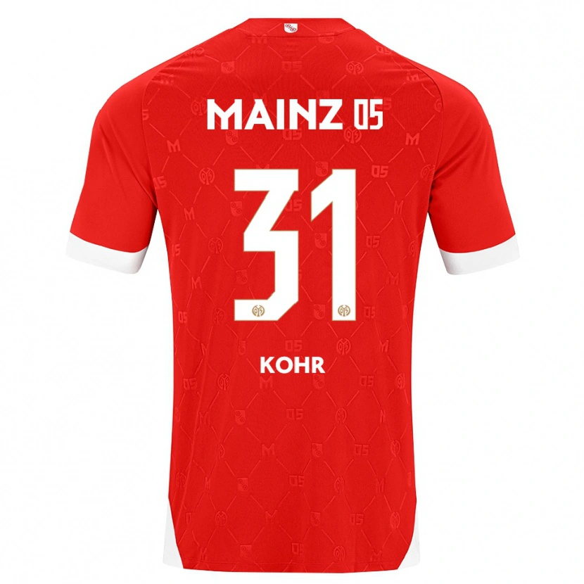 Danxen Homem Camisola Dominik Kohr #31 Vermelho Branco Principal 2026/27 Camisa