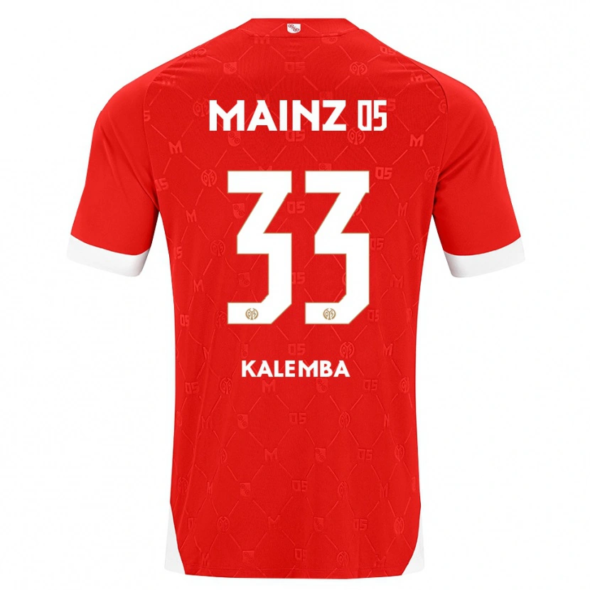 Danxen Homem Camisola Marcel Kalemba #33 Vermelho Branco Principal 2026/27 Camisa