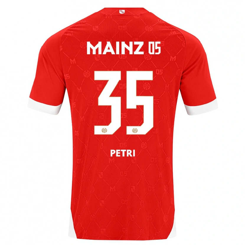 Danxen Homem Camisola Jolina Petri #35 Vermelho Branco Principal 2026/27 Camisa