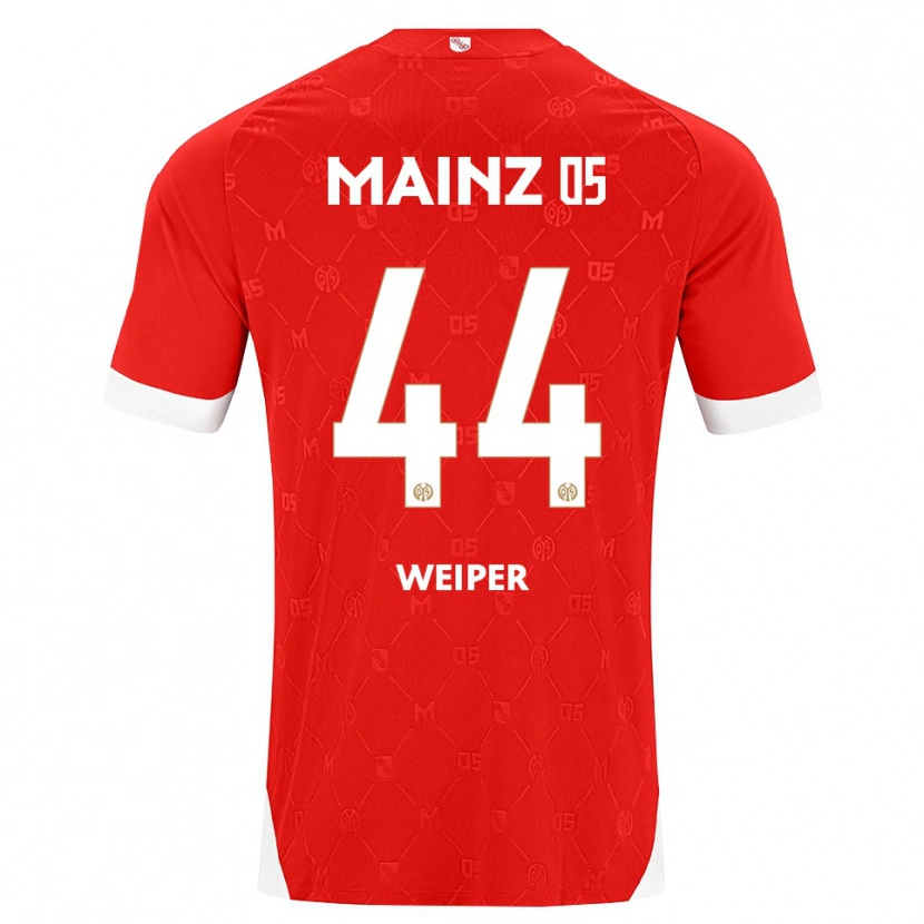 Danxen Homem Camisola Nelson Weiper #44 Vermelho Branco Principal 2026/27 Camisa