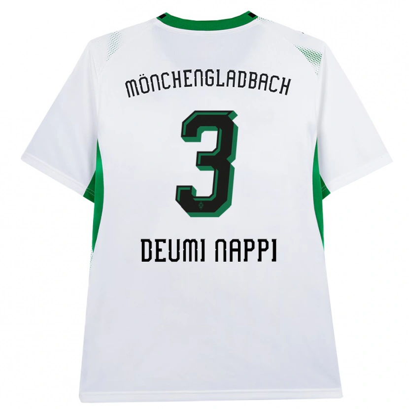 Danxen Homem Camisola Dimitrie Deumi Nappi #3 Branco Verde Preto Principal 2026/27 Camisa