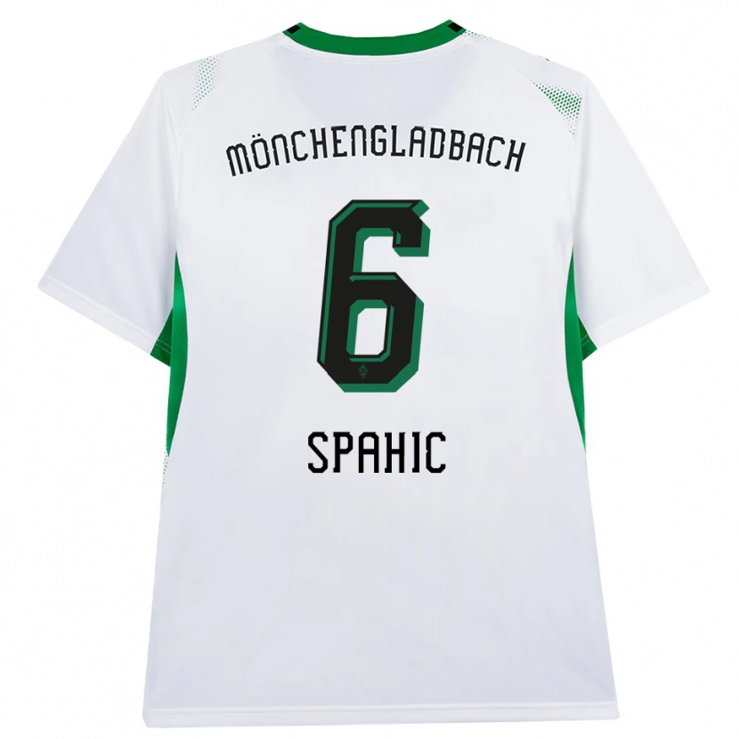 Danxen Homem Camisola Armin Spahic #6 Branco Verde Preto Principal 2026/27 Camisa
