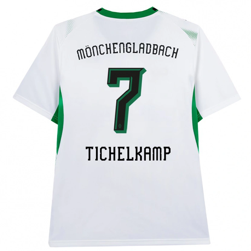 Danxen Homem Camisola Emily Tichelkamp #7 Branco Verde Preto Principal 2026/27 Camisa