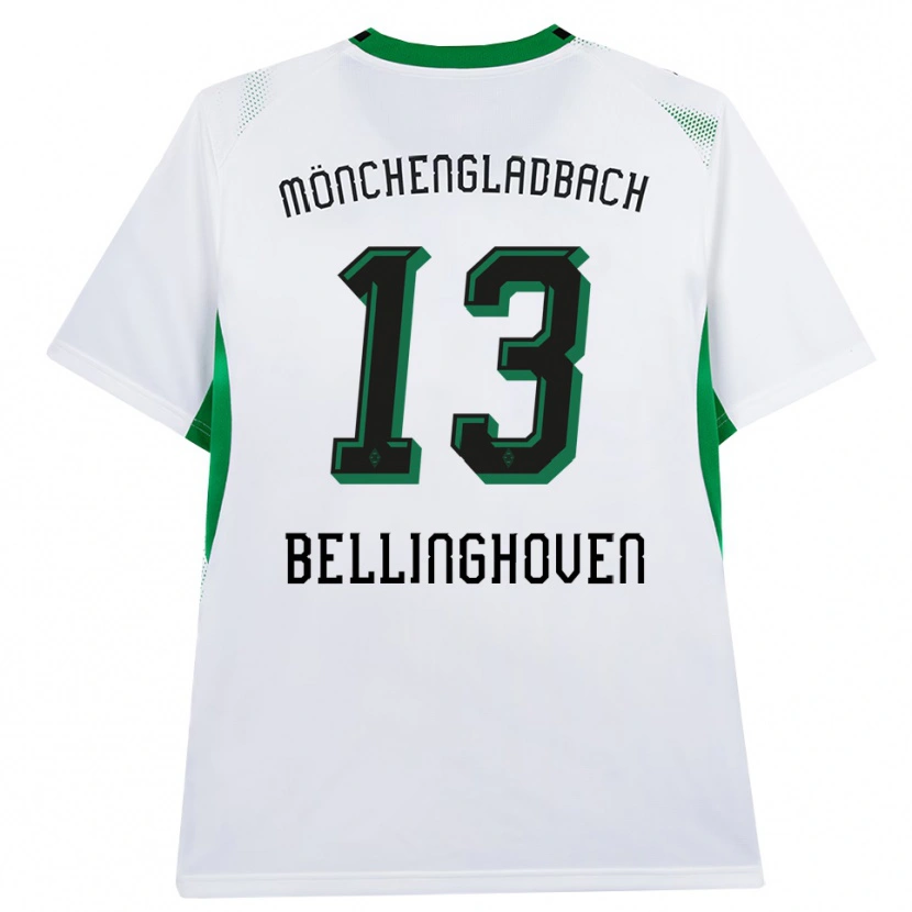 Danxen Homem Camisola Christina Bellinghoven #13 Branco Verde Preto Principal 2026/27 Camisa