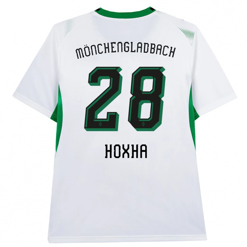 Danxen Homem Camisola Flavjo Hoxha #28 Branco Verde Preto Principal 2026/27 Camisa