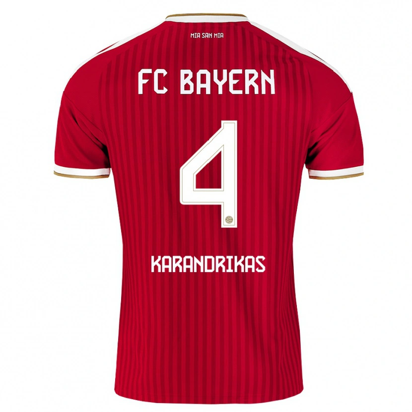 Danxen Homem Camisola Konstantinos Karandrikas #4 Vermelho Branco Azul Principal 2026/27 Camisa