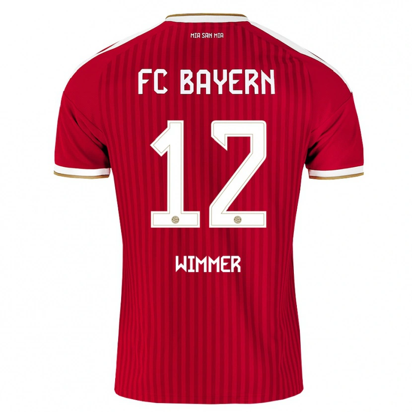 Danxen Homem Camisola Benedikt Wimmer #12 Vermelho Branco Azul Principal 2026/27 Camisa