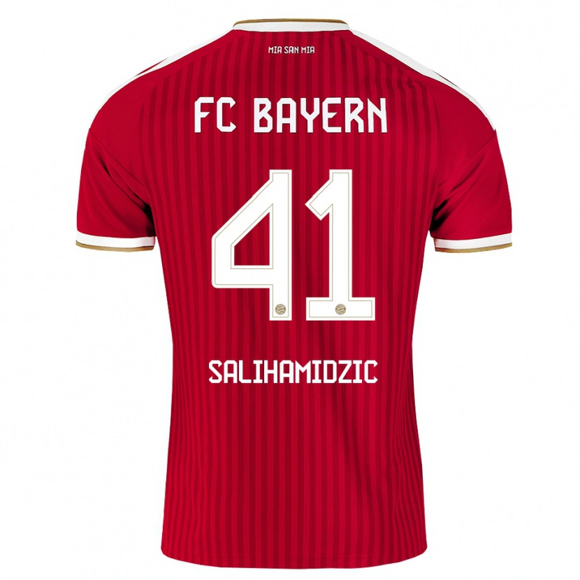 Danxen Homem Camisola Nick Salihamidzic #41 Vermelho Branco Azul Principal 2026/27 Camisa