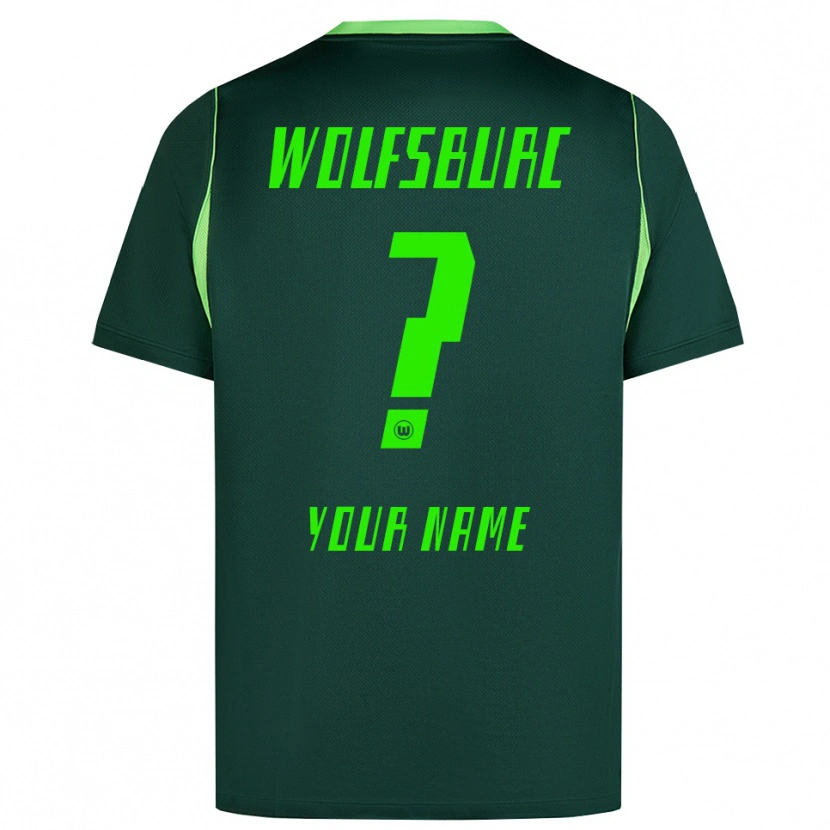 Danxen Homem Camisola Seu Nome #0 Verde Escuro Branco Principal 2026/27 Camisa