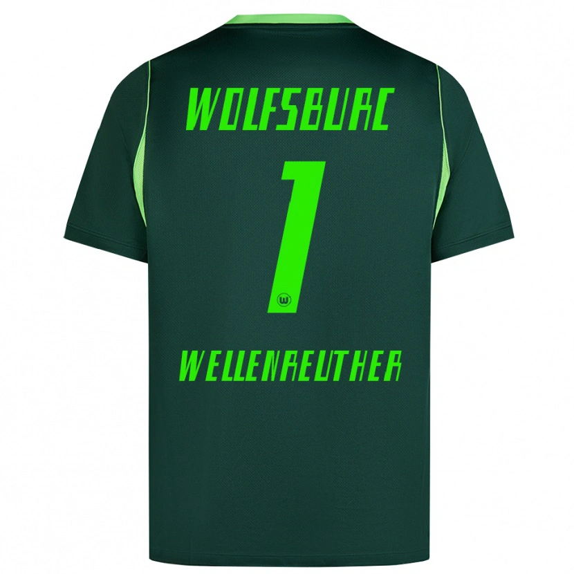 Danxen Homem Camisola Timon Wellenreuther #1 Verde Escuro Branco Principal 2026/27 Camisa