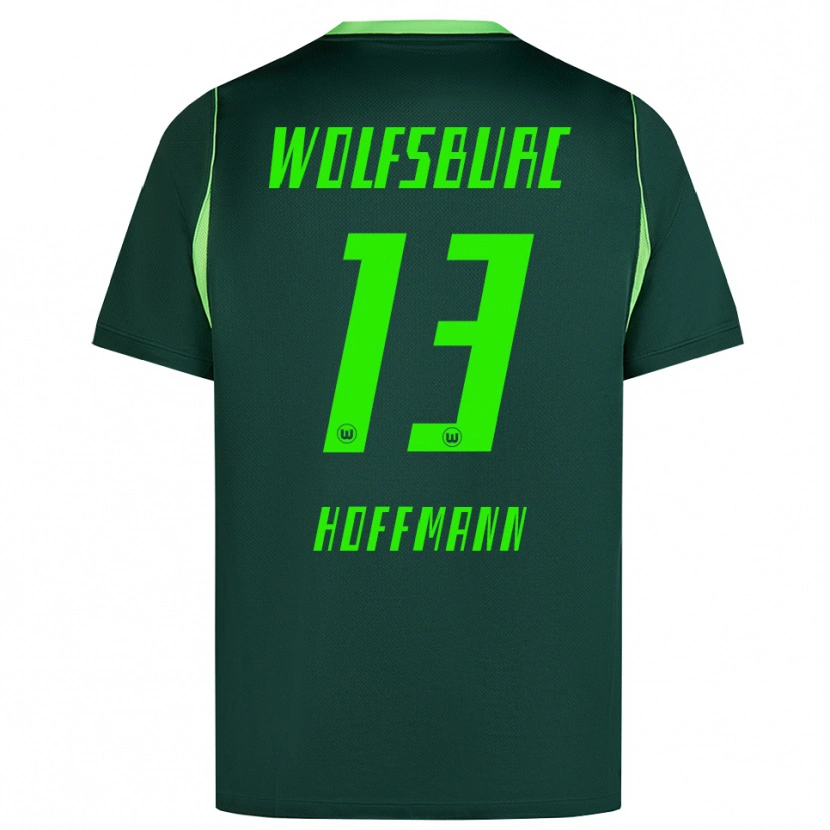 Danxen Homem Camisola Nils Hoffmann #13 Verde Escuro Branco Principal 2026/27 Camisa