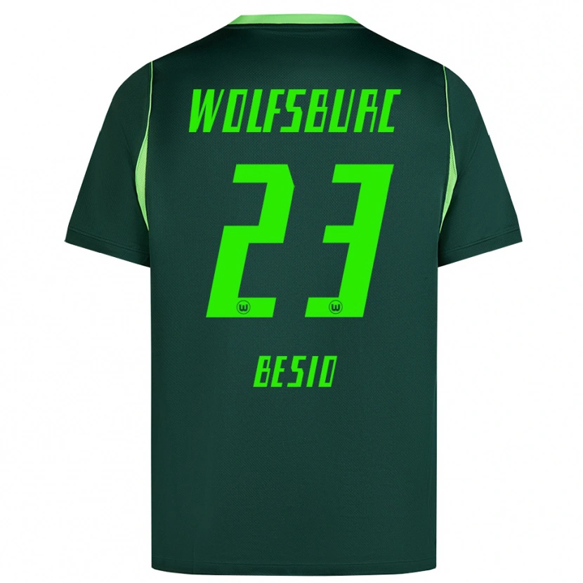 Danxen Homem Camisola Alessio Besio #23 Verde Escuro Branco Principal 2026/27 Camisa