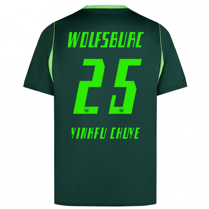 Danxen Homem Camisola Miguel Yinkfu Chuye #25 Verde Escuro Branco Principal 2026/27 Camisa