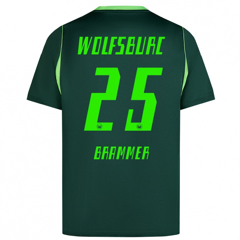 Danxen Homem Camisola Ole Brammer #25 Verde Escuro Branco Principal 2026/27 Camisa