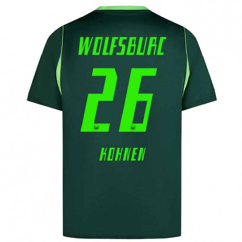 Danxen Homem Camisola Ben Kohnen #26 Verde Escuro Branco Principal 2026/27 Camisa
