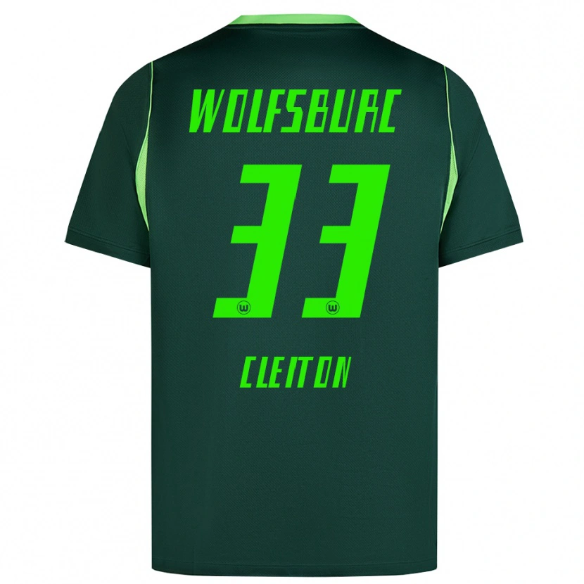 Danxen Homem Camisola Cleiton Santana Dos Santos #33 Verde Escuro Branco Principal 2026/27 Camisa