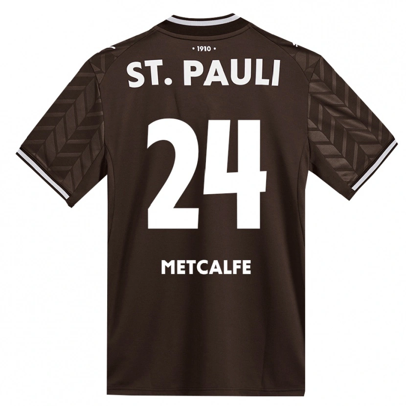 Danxen Homem Camisola Connor Metcalfe #24 Branco Café Principal 2026/27 Camisa