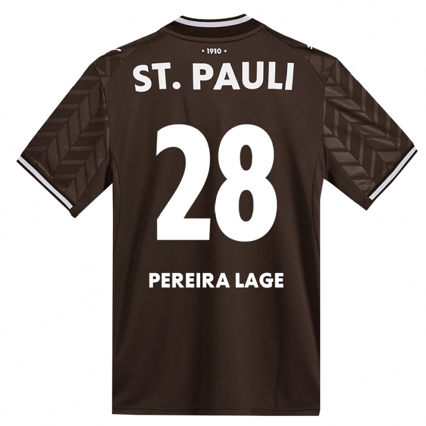 Danxen Homem Camisola Mathias Pereira Lage #28 Branco Café Principal 2026/27 Camisa